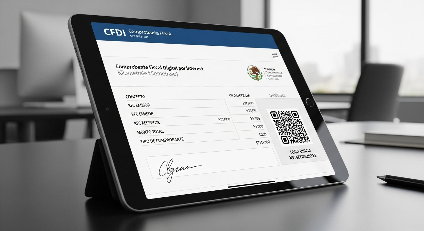 Comprobantes fiscales (CFDI) para reembolso de kilometraje en México