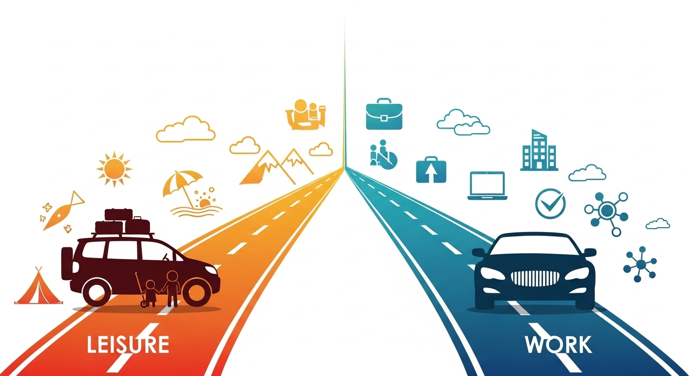 Diferencia entre viaje personal y profesional