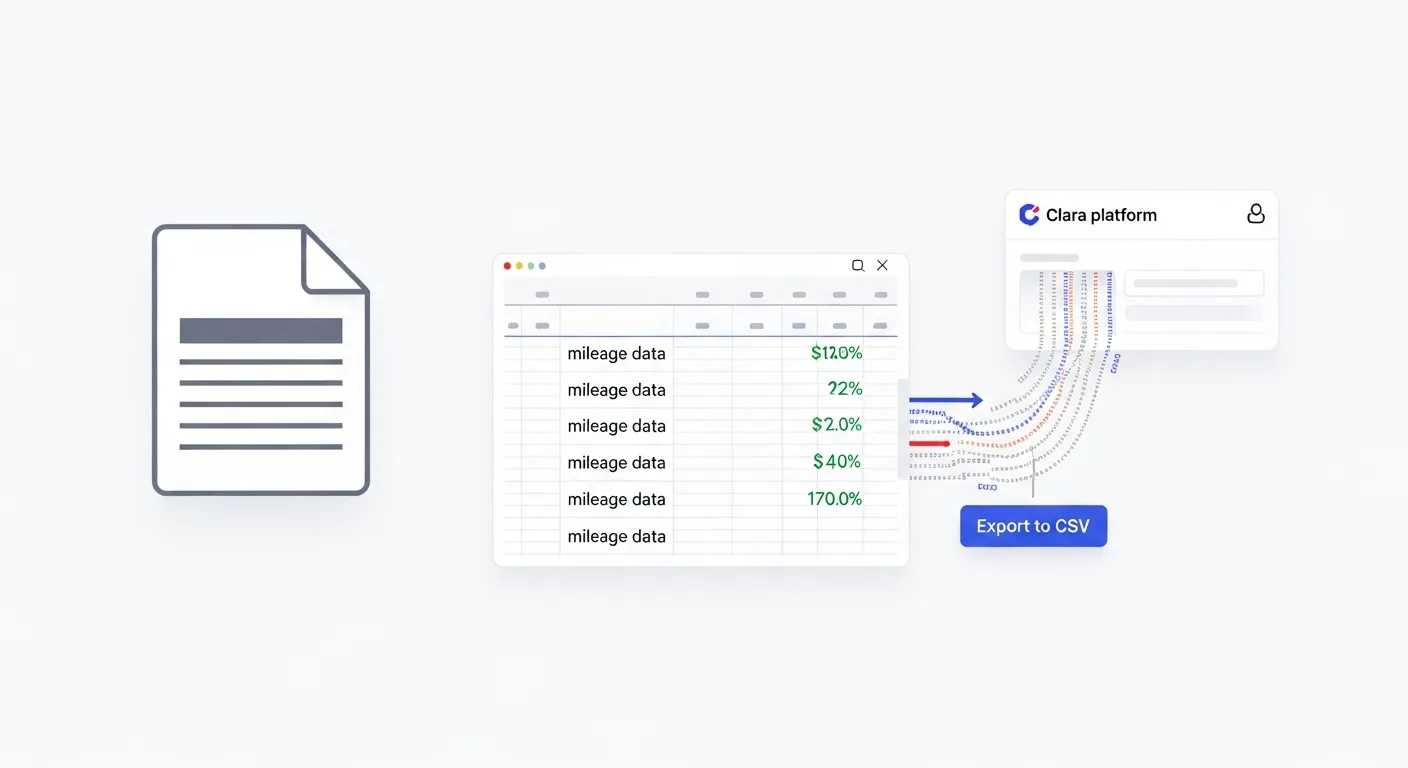 Guía completa de exportación CSV para Clara
